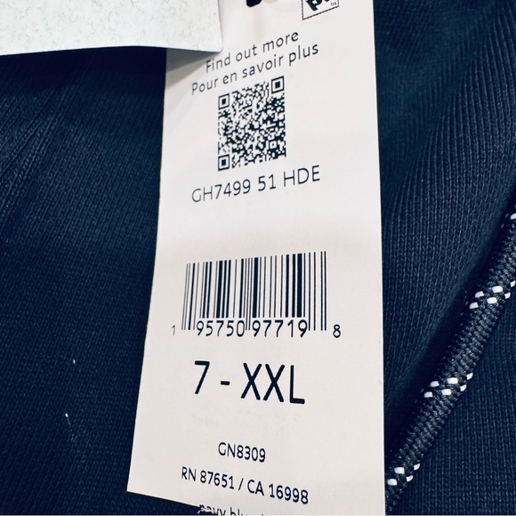 Lacoste Men’s Navy Blue Shorts NWT drawstring waist sz XXL (7) - Picture 6 of 13